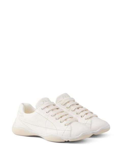 Prada leather sneakers - Neutrals