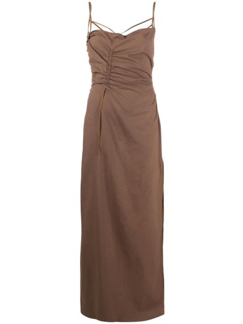 Jacquemus La robe Gaua maxi dress - Brown - zdjęcie produktu nr 1