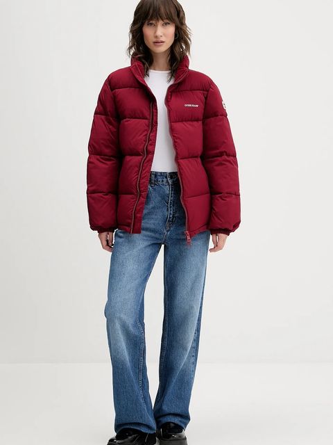 Guess Jeans kurtka damska kolor bordowy W4BL21 WGII2