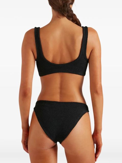 Hunza G Dallas zip-front bikini - Black