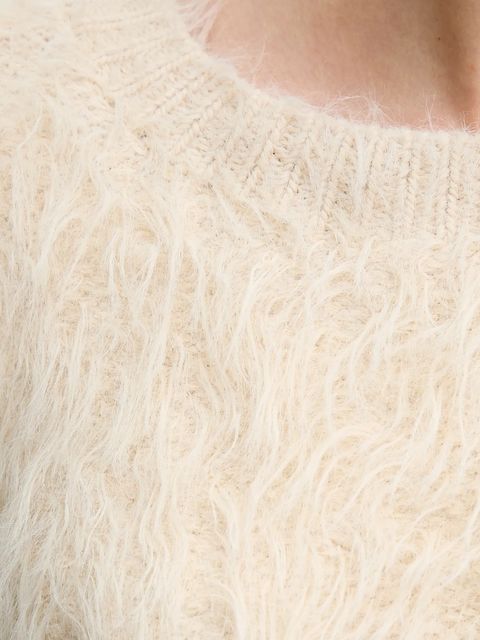 OUI sweter damski kolor beżowy 86064