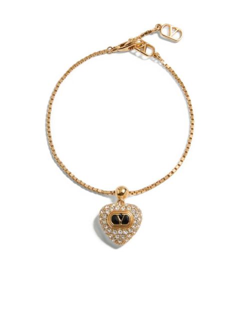 Valentino Garavani Coeur Royal Swarovski-crystals bracelet - Gold - zdjęcie produktu nr 1