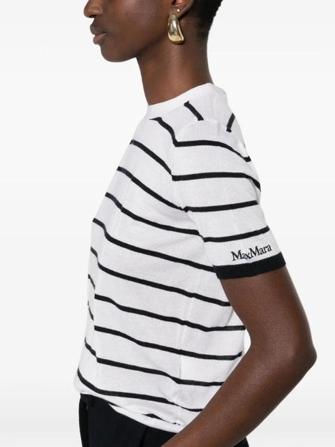 Max Mara striped T-shirt - White