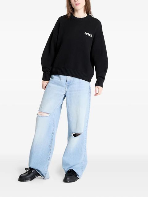 Carhartt WIP logo-detail heart-print sweater - Black - zdjęcie produktu nr 2