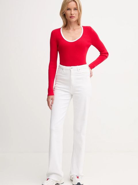 Calvin Klein Jeans sweter damski kolor czerwony LV044D360G