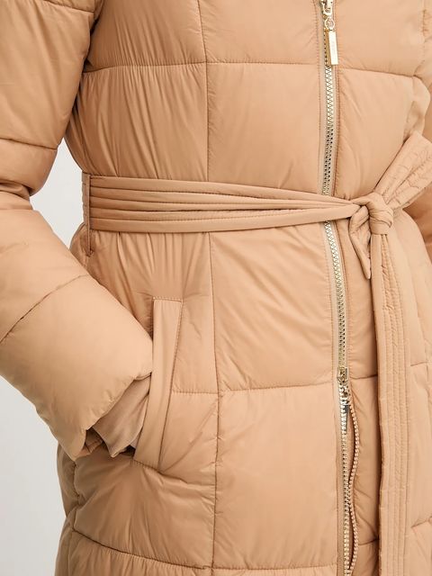 Gaudi kurtka kolor beżowy zimowa 521BD35011