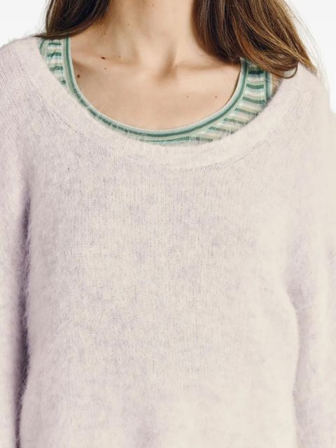 American Vintage Nuny U-neck sweater - Neutrals