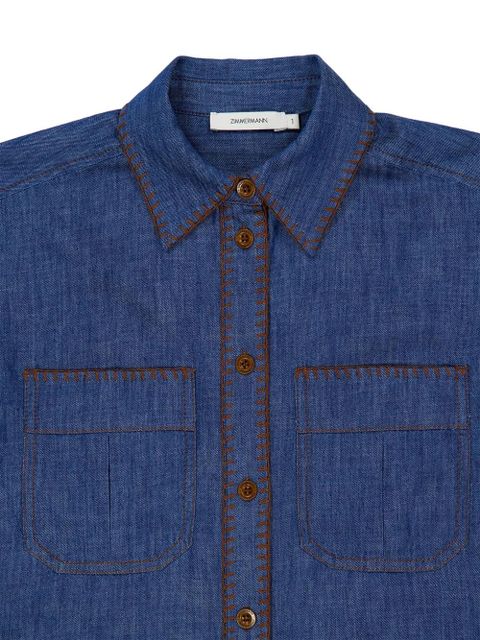 ZIMMERMANN Ascension shirt - Blue