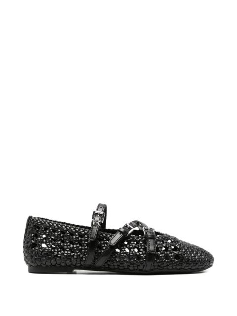 Michael Kors Indy buckle-strap ballet flats - Black - zdjęcie produktu nr 1