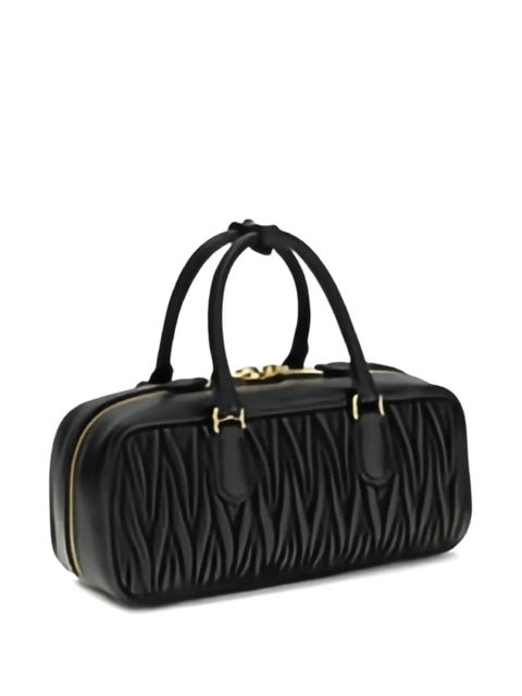 Miu Miu Matelassé leather arcadie handbag - Black