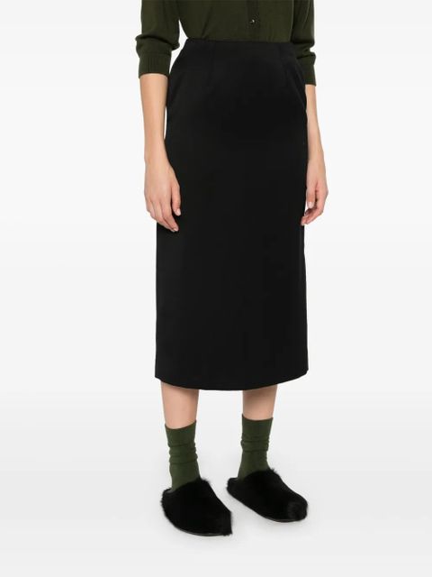 Simone Rocha flap-detail midi skirt - Black