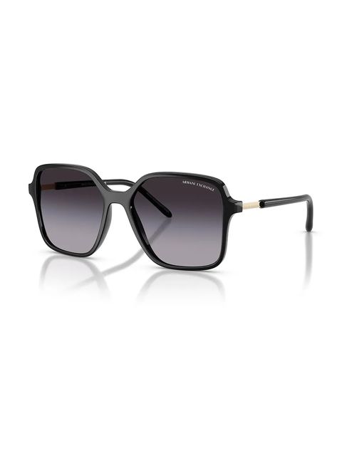 Armani Exchange okulary przeciwsłoneczne damskie kolor czarny 0AX4163S