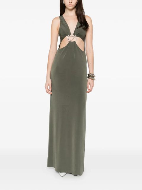 Coperni cutout maxi dress - Green - zdjęcie produktu nr 1