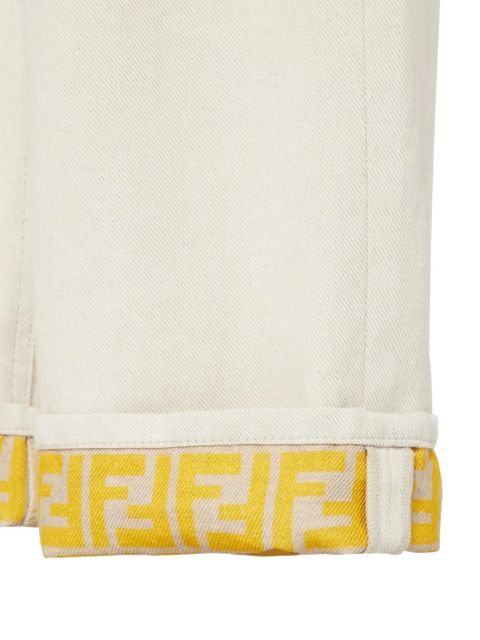 FENDI straight leg jeans - Neutrals