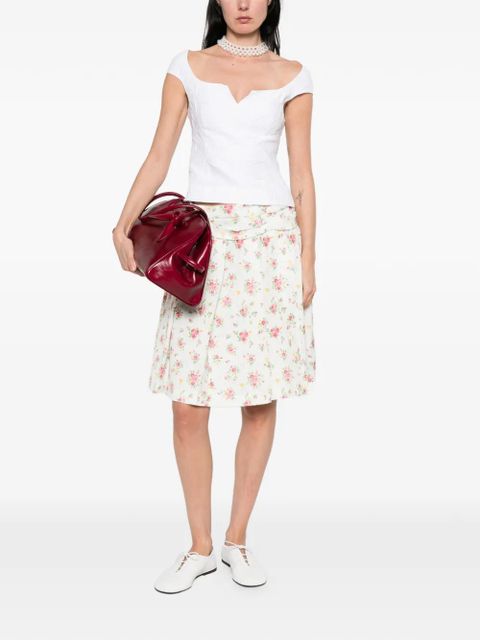 SHUSHU/TONG V-neck top - White - zdjęcie produktu nr 2