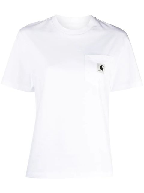Carhartt WIP S/S Pocket organic-cotton T-Shirt - White - zdjęcie produktu nr 1
