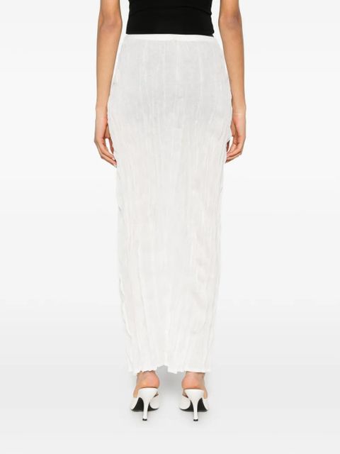 TOTEME crinkled maxi skirt - White