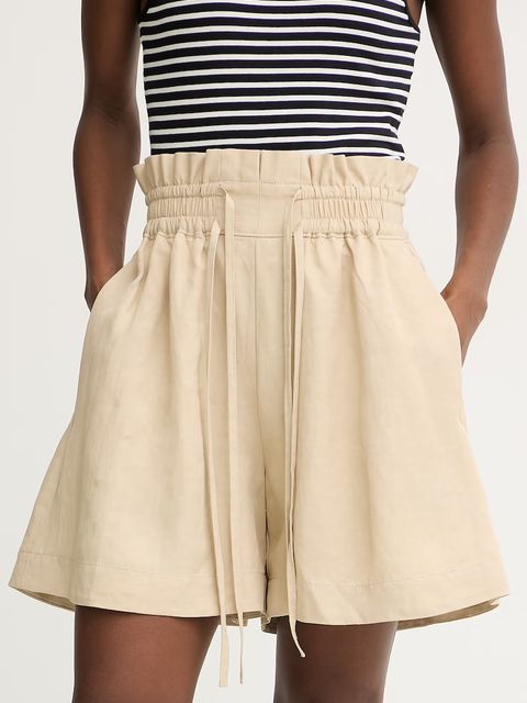 BOSS Orange szorty damskie z dodatkiem lnu C Tacolina - zdjęcie produktu nr 2