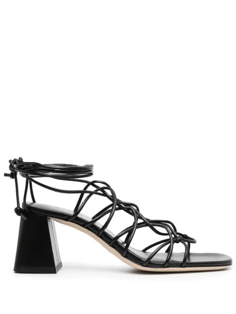 BY FAR Alexander 70mm strappy sandals - Black - zdjęcie produktu nr 1