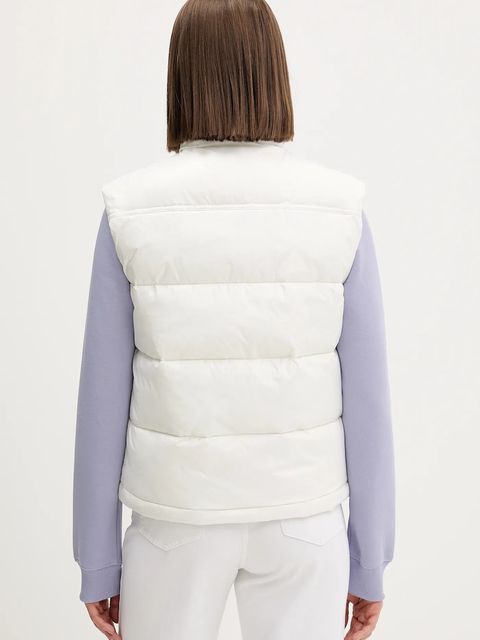 Tommy Jeans bezrękawnik kolor biały zimowy DW0DW22037