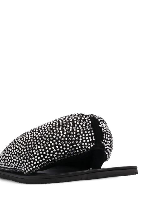 The Attico Indie Max flat sandals - Black