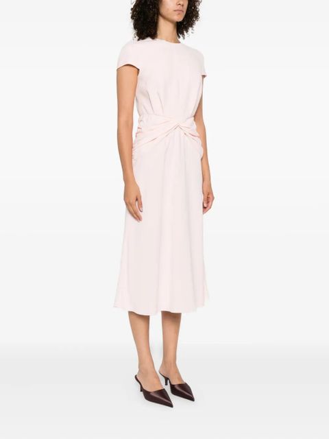 Alexander McQueen twist-detail midi dress - Pink - zdjęcie produktu nr 2