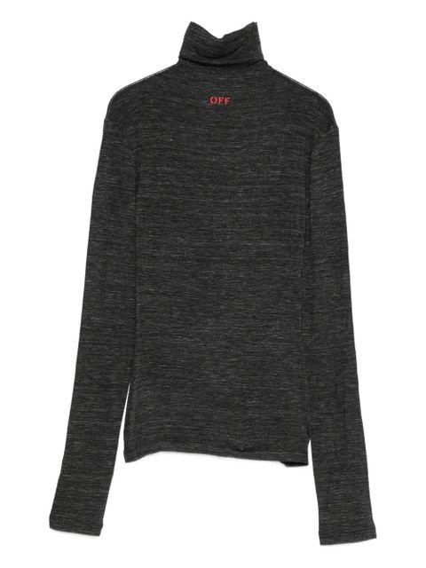 Off-White roll-neck sweater - Grey