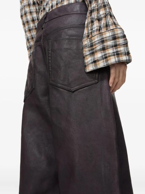 Acne Studios leather trousers - Brown