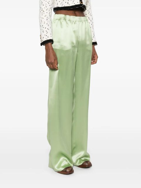 Valentino Garavani satined trousers - Green