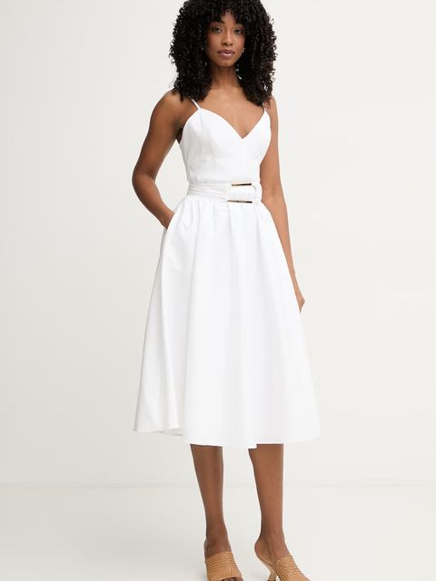 Marciano by Guess sukienka rozkloszowana z bawełną ULLA - zdjęcie produktu nr 1