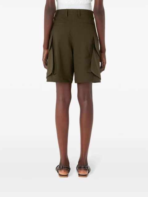 JW Anderson tailored wool cargo shorts - Green