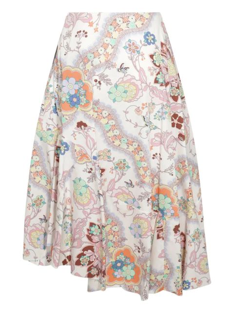 ETRO floral-print midi skirt - Pink - zdjęcie produktu nr 2