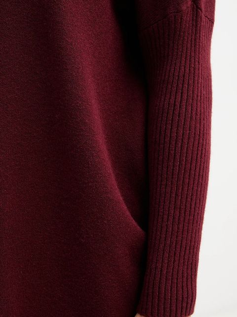 Haveone dres damski kolor bordowy HNC-P001