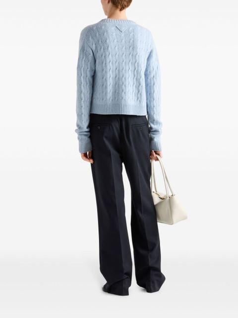 Prada gabardine trousers - Blue