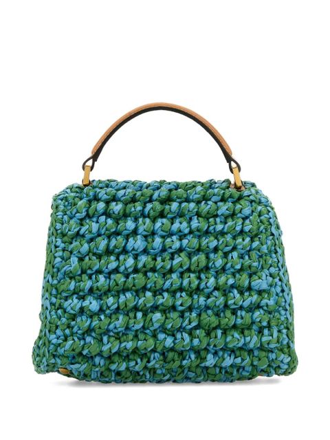Valentino Garavani raffia VLogo mini bag - Green - zdjęcie produktu nr 2
