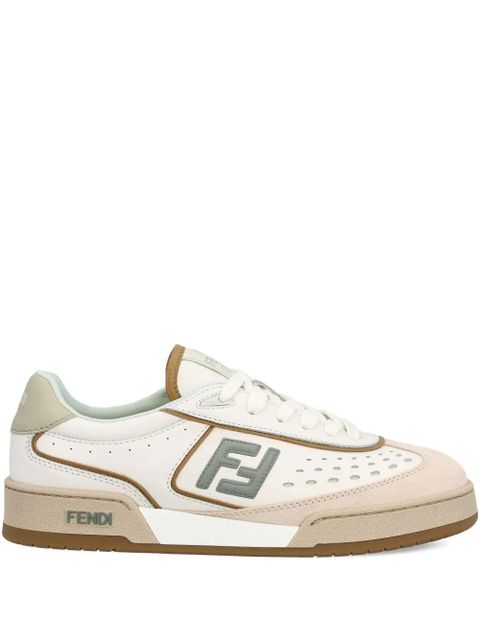 FENDI FF logo leather sneakers - White - zdjęcie produktu nr 1