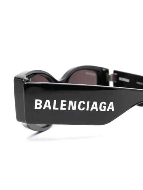 Balenciaga Eyewear logo-print sunglasses - Black