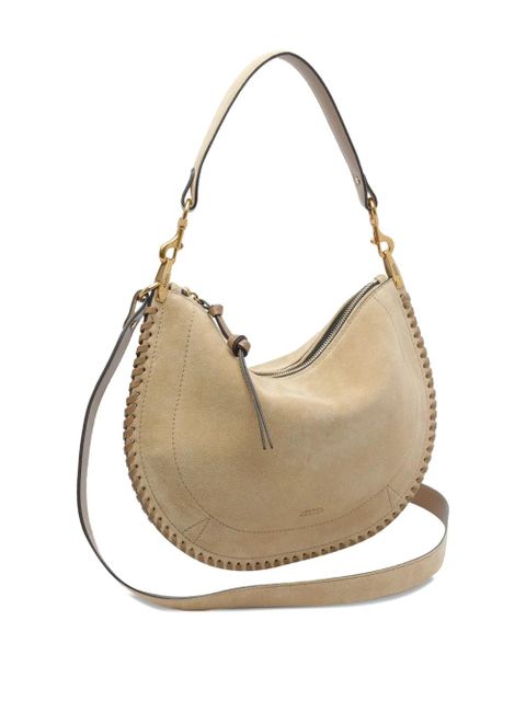 ISABEL MARANT Oskan Soft suede zip-fastening shoulder bag - Neutrals - zdjęcie produktu nr 2