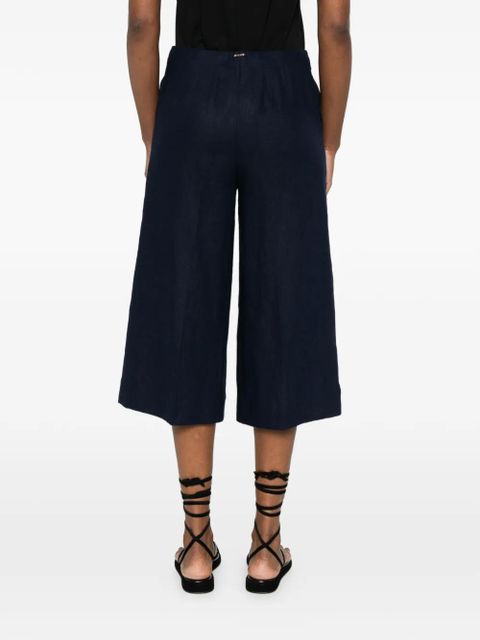 TWINSET floral-embroidered shorts - Blue