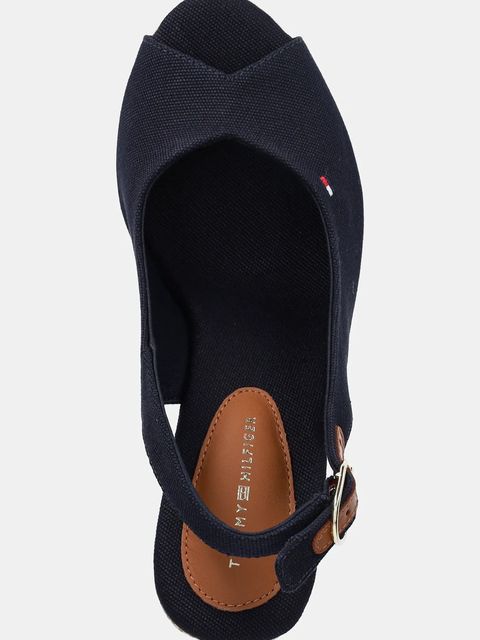 Tommy Hilfiger sandały FLAG HIGH WEDGE ESPAD SLINGBACK