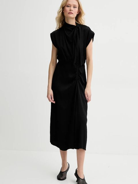 Sessun sukienka kolor czarny midi rozkloszowana 25205021 - zdjęcie produktu nr 1