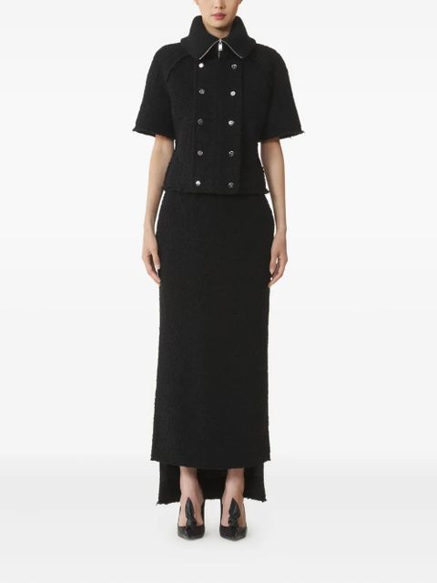 Lanvin textured skirt - Black