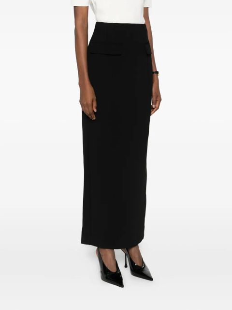 TOTEME flap-pocket skirt - Black