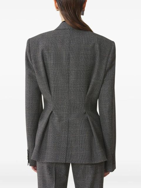 Lanvin checked double-breasted blazer - Grey