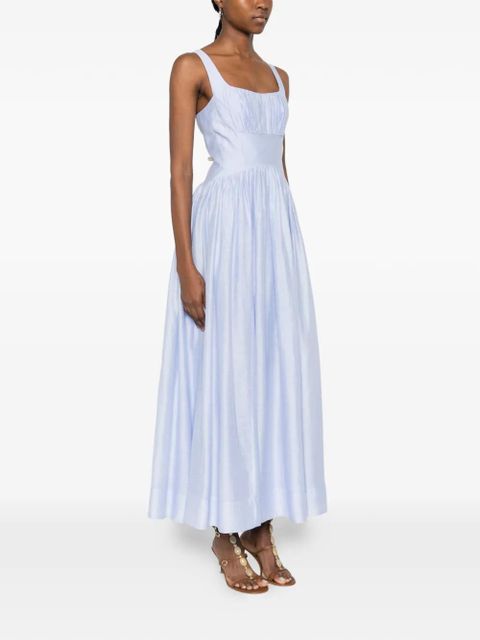Aje Mist ruched midi dress - Blue