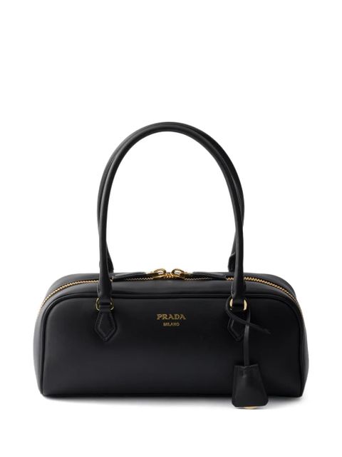 Prada medium leather top-handle bag - Black - zdjęcie produktu nr 1