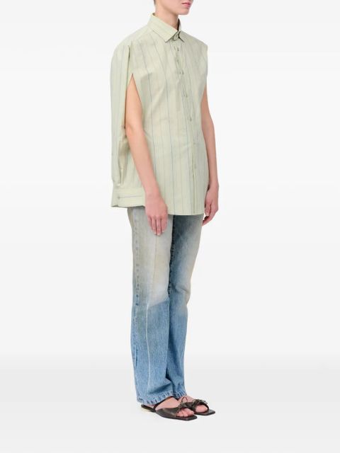 MM6 Maison Margiela striped shirt - Green