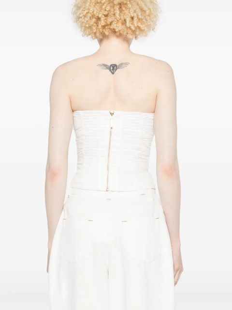 Aje Sunbeam bustier - White