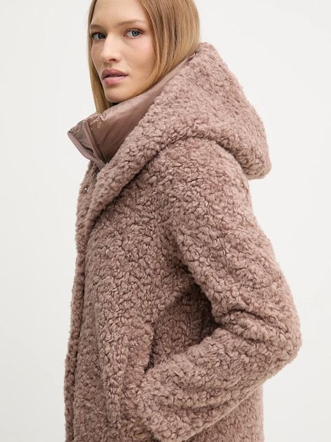 Bomboogie kurtka kolor brązowy przejściowa oversize CW7658TSFC5