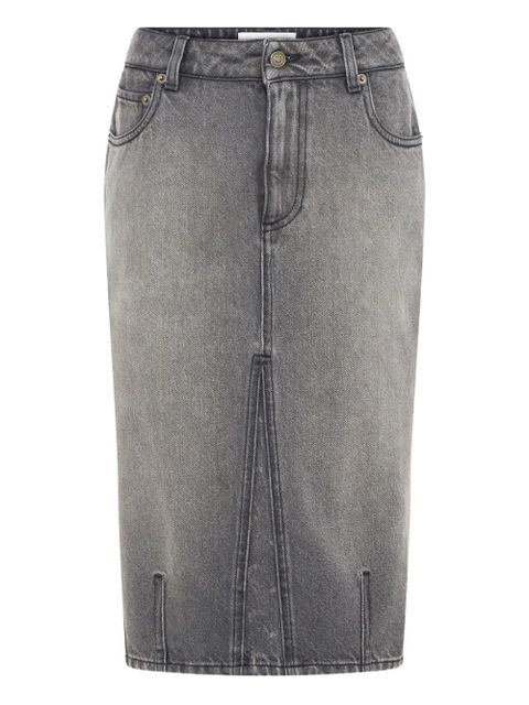 Marine Serre knee-kength midi skirt - Grey - zdjęcie produktu nr 1